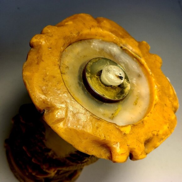 Johann Gunter Walldurn Baden Carved Wax Candle Germany Schwarzwald Mushroom 8" - Picture 8 of 16